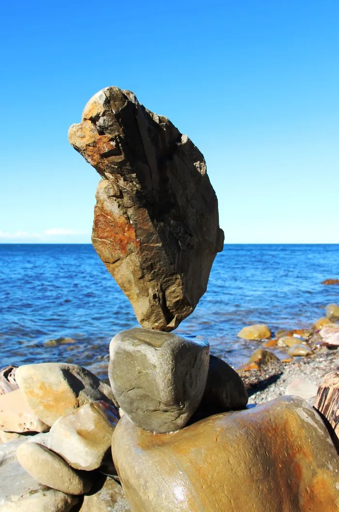 Sculptures From Balanced Coastal Stones