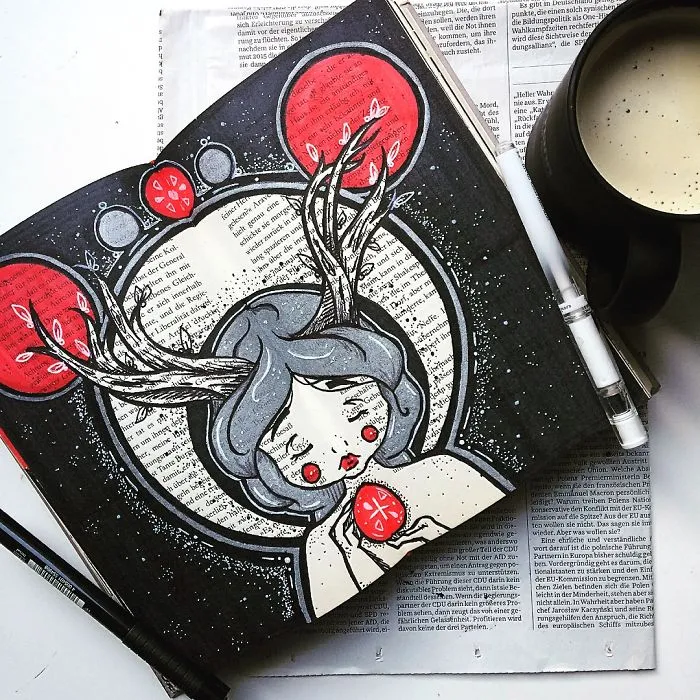 I Create Art On The Old Books I Find In Flea Markets (Part 3)