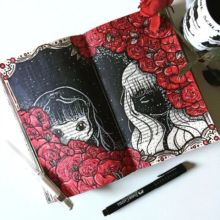 I Create Art On The Old Books I Find In Flea Markets (Part 3)