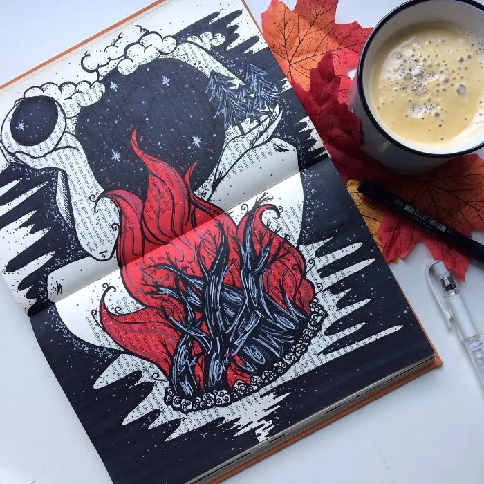 I Create Art On The Old Books I Find In Flea Markets (Part 3)