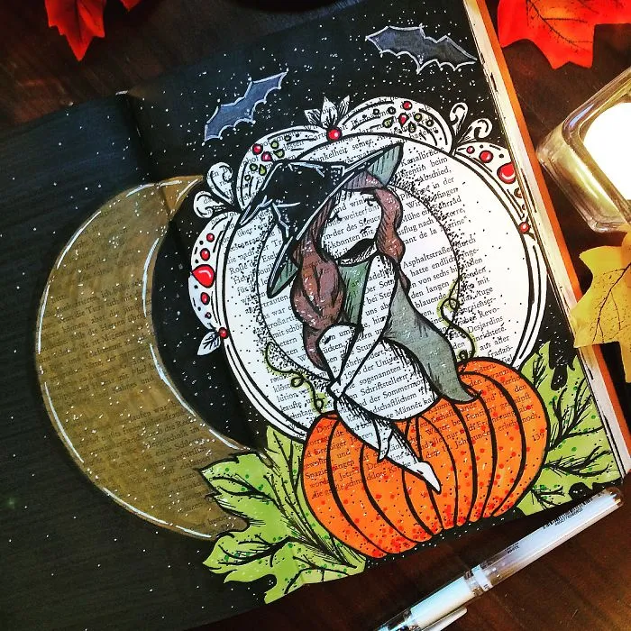 I Create Art On The Old Books I Find In Flea Markets (Part 3)