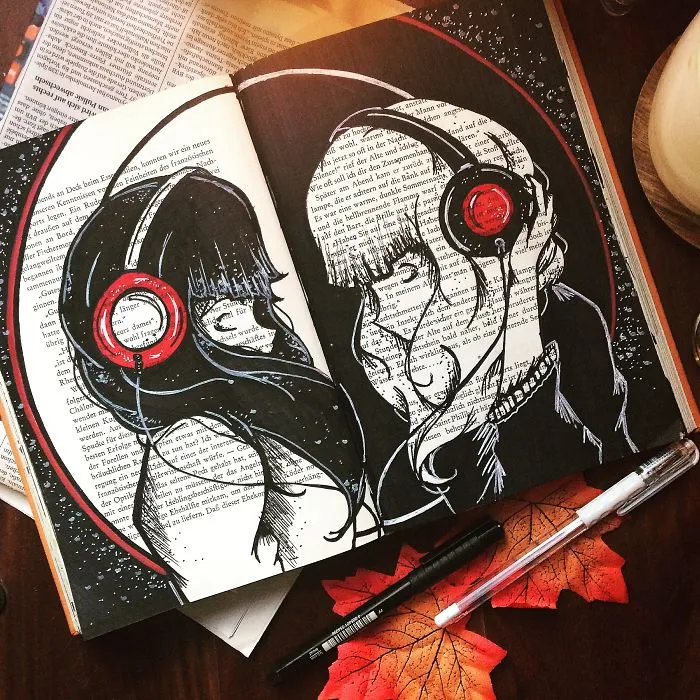 I Create Art On The Old Books I Find In Flea Markets (Part 3)