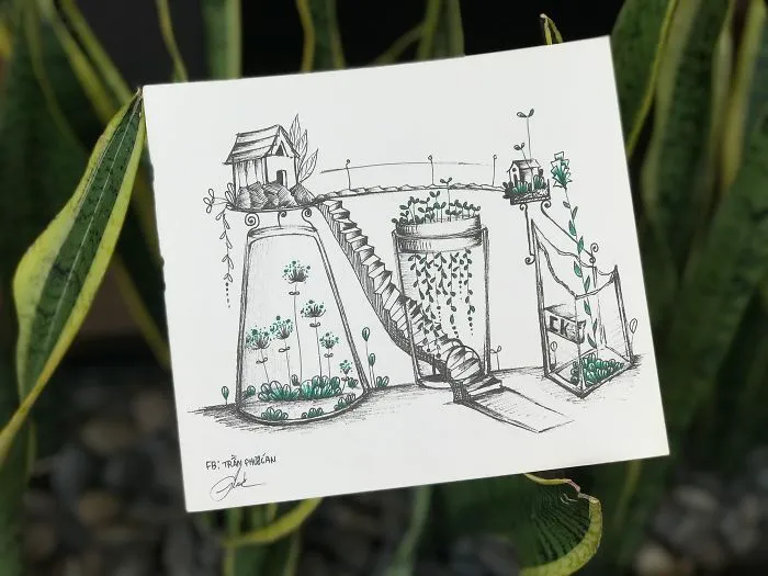 I Drew These 9 Pictures Inspired By Plants And Broken Things At Home