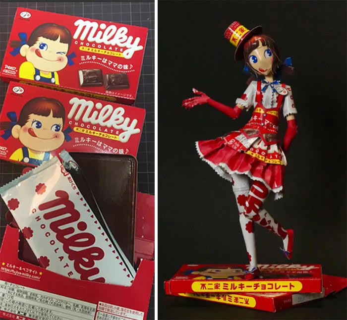 Japanese Artist Turns Product Packaging Into Amazing Art (12 Pics)