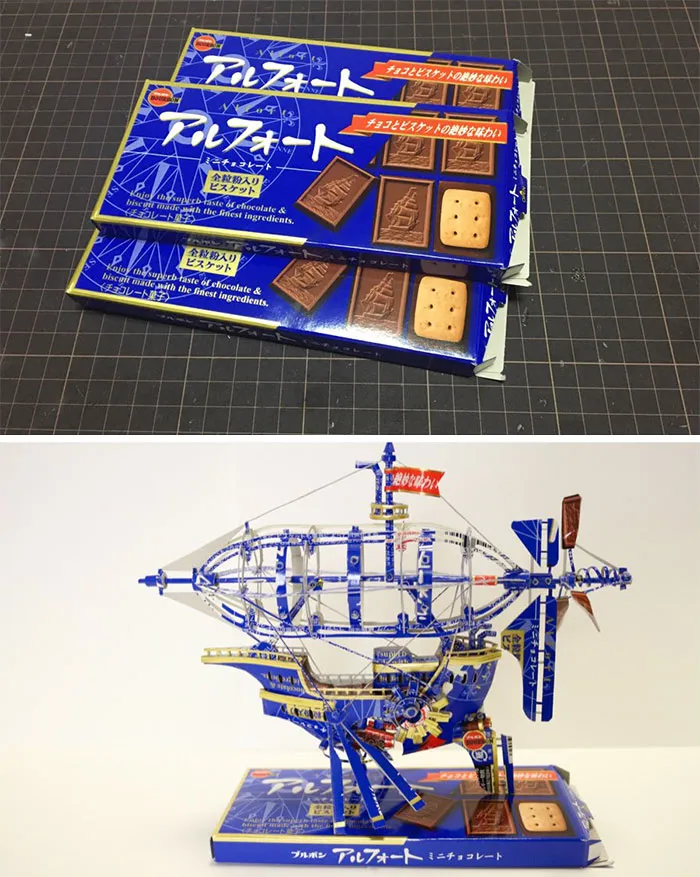 Japanese Artist Turns Product Packaging Into Amazing Art (12 Pics)
