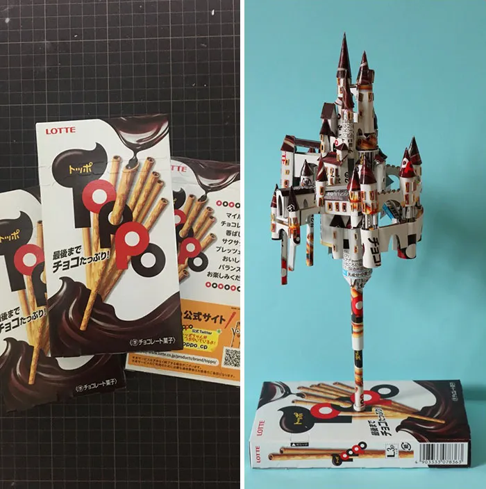 Japanese Artist Turns Product Packaging Into Amazing Art (12 Pics)