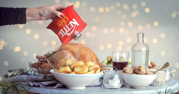 Kettle Chips Release 5 Limited Edition Crisp Pack Shaped Shakers With Their Seasoning For Christmas