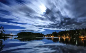 Pictures Of Northern Nature At Night In Winter