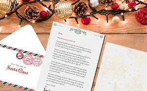 [free Download] A Letter From Santa Claus + Stamped Envelope – A Mum Made It For Her Baby, And Wants To Share It With Children Around The World