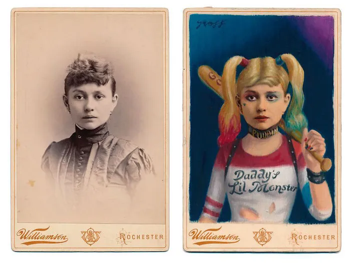 Artist Turns Vintage Portraits Into Heroes Of Pop Culture
