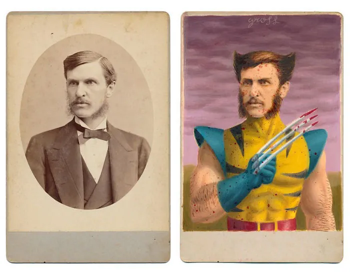Artist Turns Vintage Portraits Into Heroes Of Pop Culture