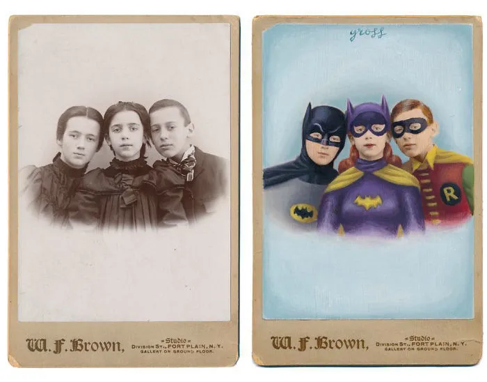 Artist Turns Vintage Portraits Into Heroes Of Pop Culture