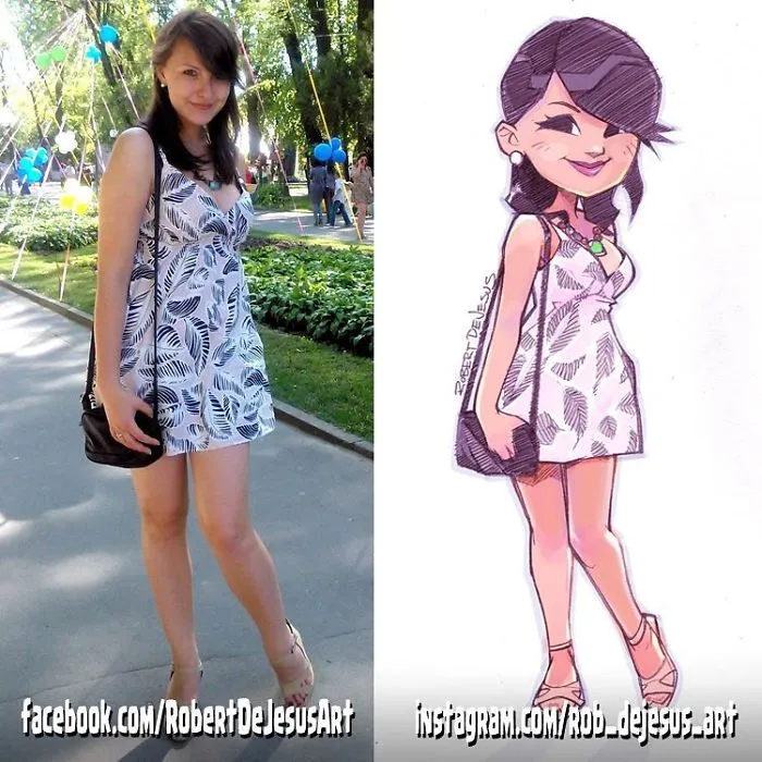 Illustrator Turns People And Their Pets Into Cartoon Characters (New Pics)