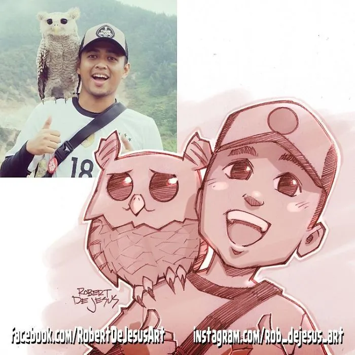 Illustrator Turns People And Their Pets Into Cartoon Characters (New Pics)