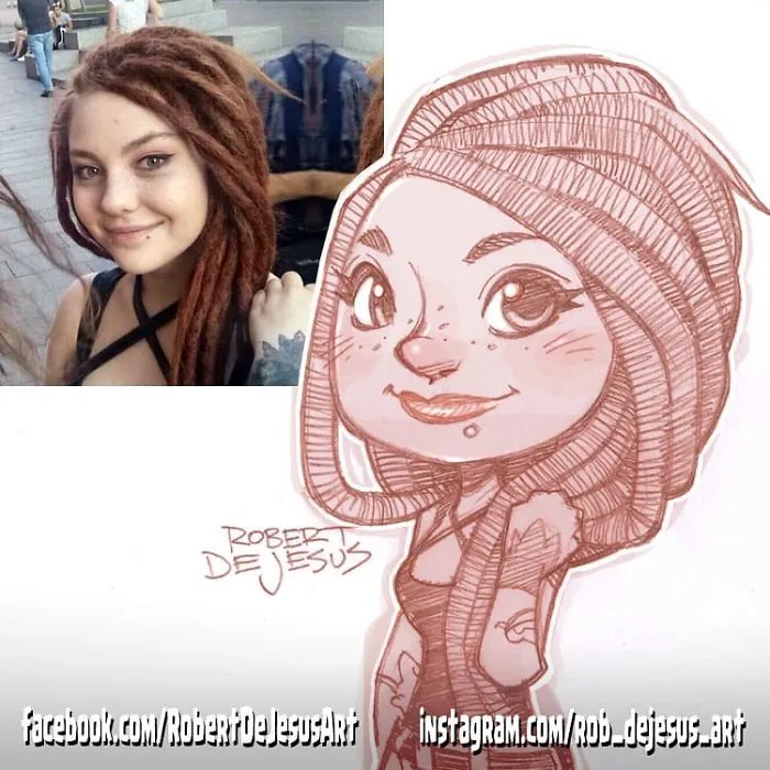 Illustrator Turns People And Their Pets Into Cartoon Characters (New Pics)