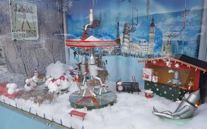 Tin Men Take Winter Vacation In Downtown St. John’s Christmas Display