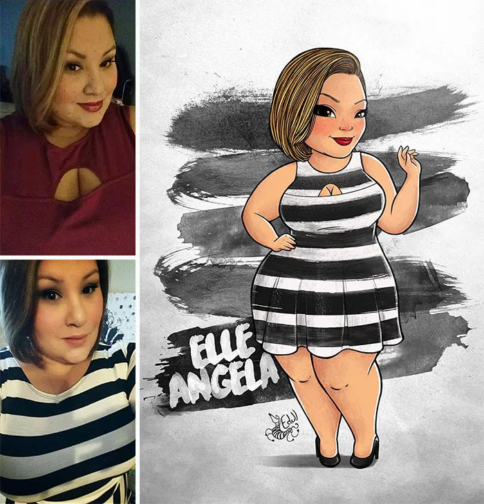 Cansado de los prejuicios contra las mujeres de talla grande, este artista las convirtió en arte
