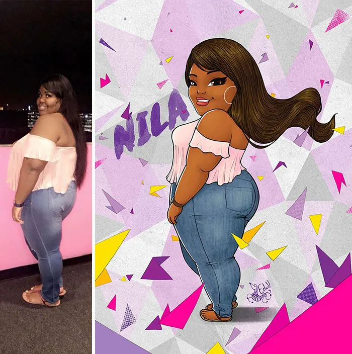 Cansado de los prejuicios contra las mujeres de talla grande, este artista las convirtió en arte