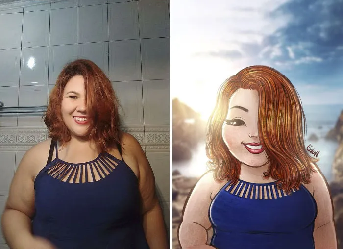 Cansado de los prejuicios contra las mujeres de talla grande, este artista las convirtió en arte