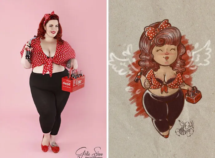 Cansado de los prejuicios contra las mujeres de talla grande, este artista las convirtió en arte