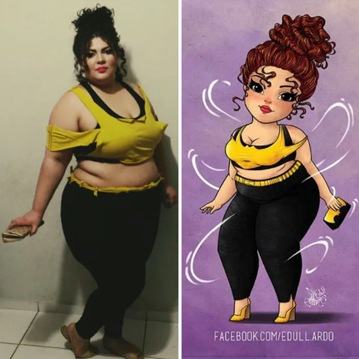 Tired Of Seeing The Prejudice Against Fat Women, The Artist Decided To Make Art To Show That They Are As Beautiful As The Thin