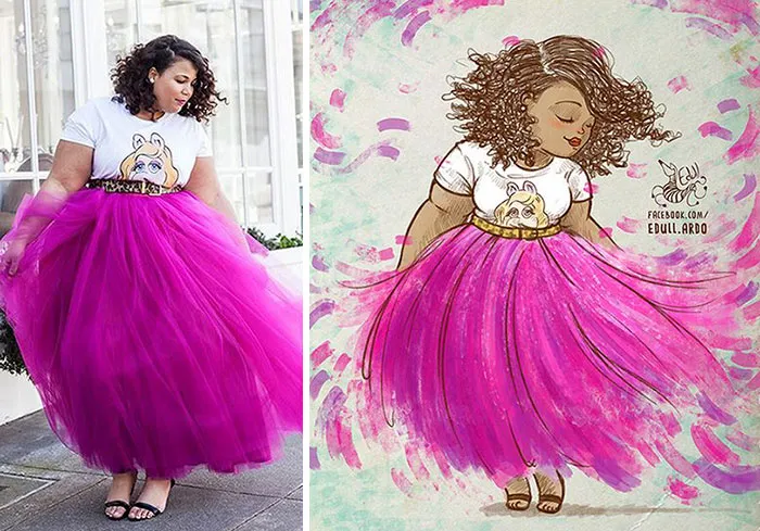 Cansado de los prejuicios contra las mujeres de talla grande, este artista las convirtió en arte