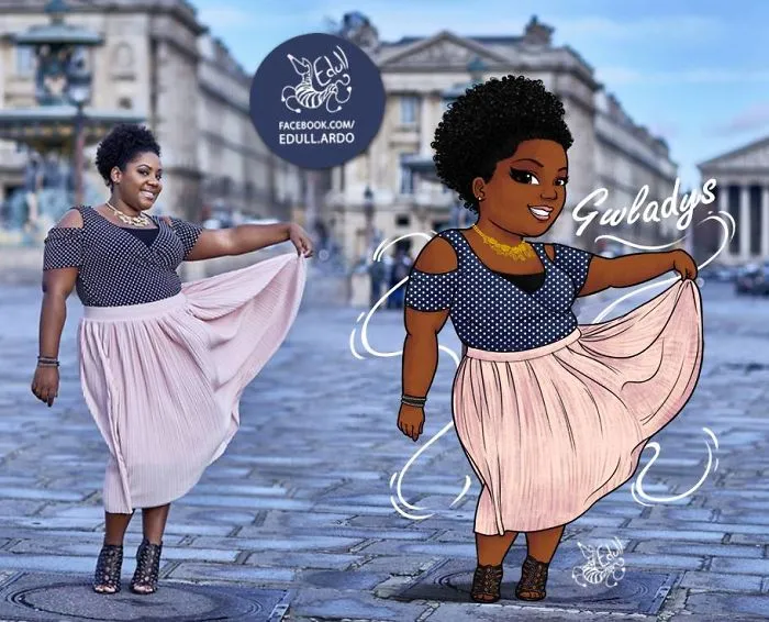 Cansado de los prejuicios contra las mujeres de talla grande, este artista las convirtió en arte