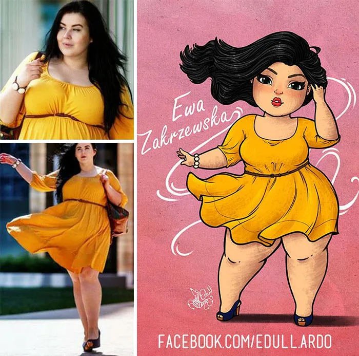 Cansado de los prejuicios contra las mujeres de talla grande, este artista las convirtió en arte