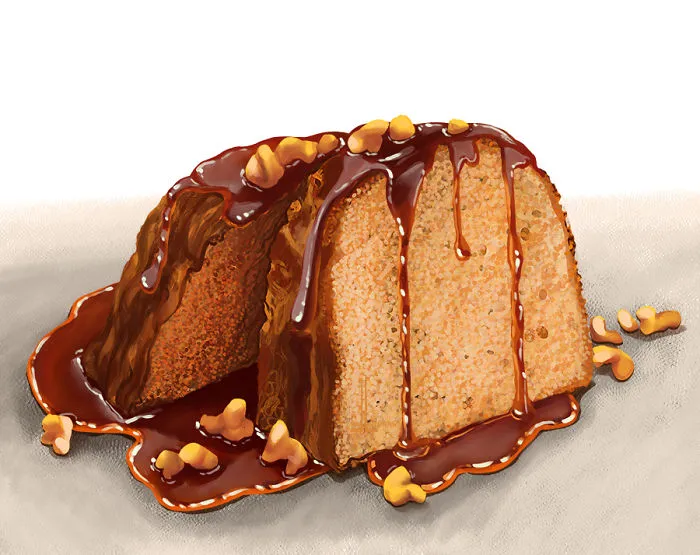 Walnut Rum Cake