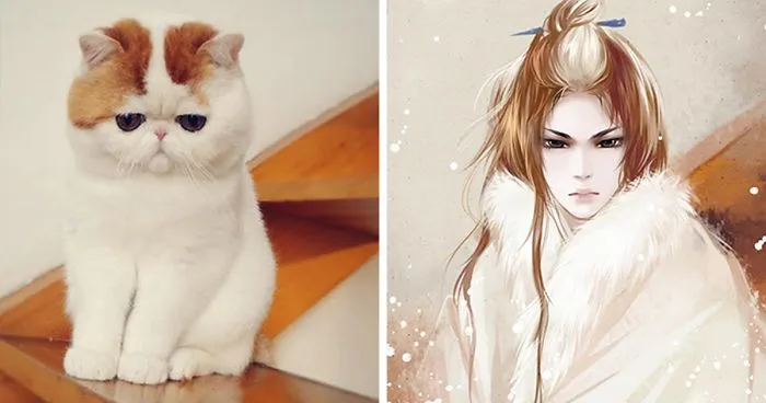 Chinese Artist Creates Human Version Of Cats And Dogs, And The Result Is On Point (22 Pics)
