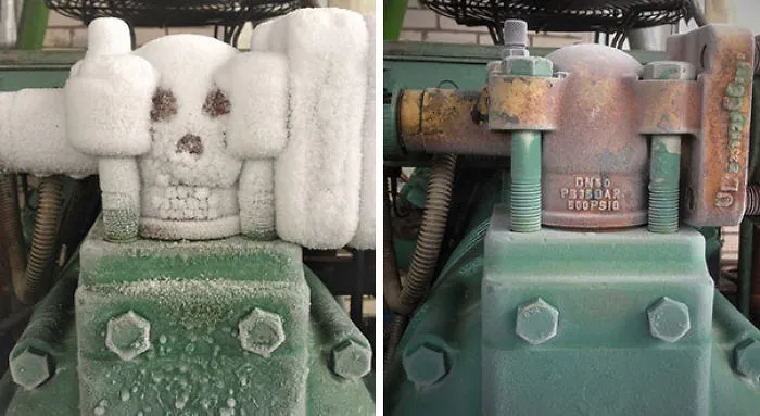 Con nieve queda terrorífico