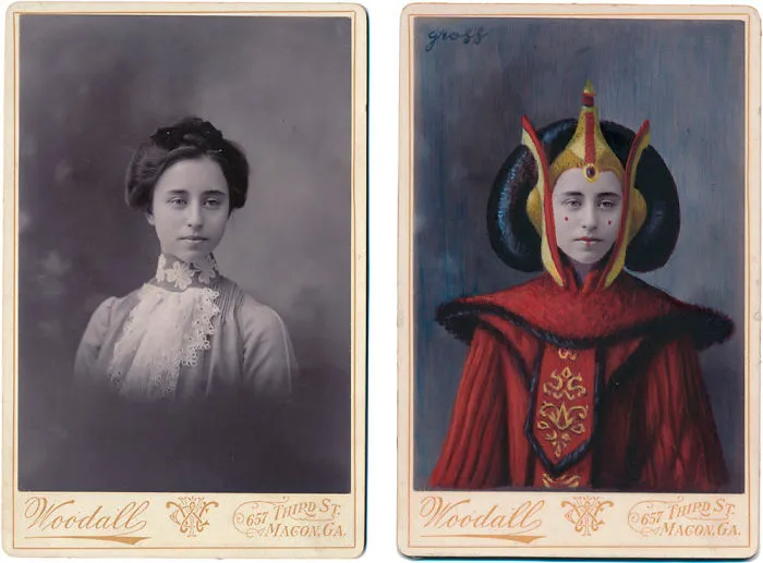Artist Turns Vintage Portraits Into Heroes Of Pop Culture