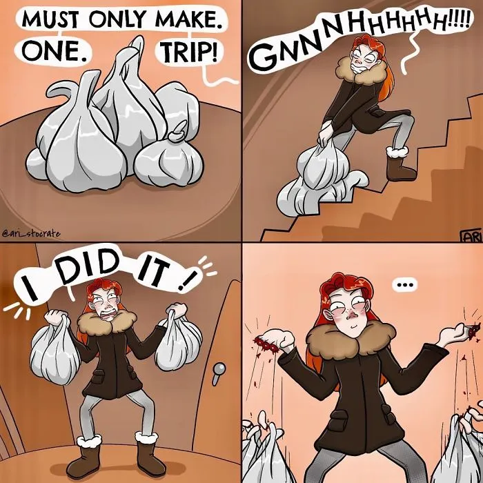 30 Everyday Problems Illustrated In Cute And Funny Comics By Parisian Artist (New Pics)