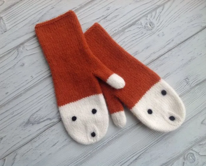 Cosy Felted Mittens With Forest Animals And Magical Characters