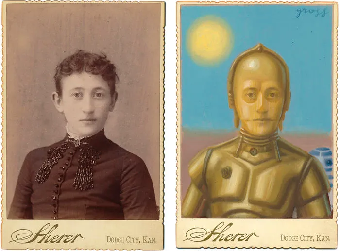 Artist Turns Vintage Portraits Into Heroes Of Pop Culture