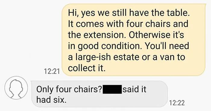 Guy Gets Accused Of Ruining Christmas After Not Delivering A Free Table To A Client 180 Miles Away	