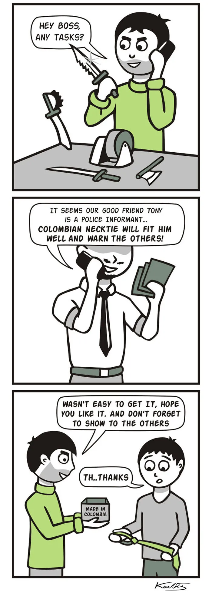 Colombian Necktie
