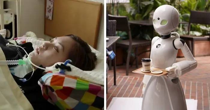 Japanese Cafe Found A Way To Employ Paralysed People As Waiters