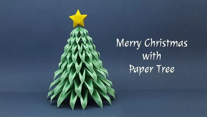 Diy Paper Christmas Tree Making At Home | Christmas Crafts Ideas