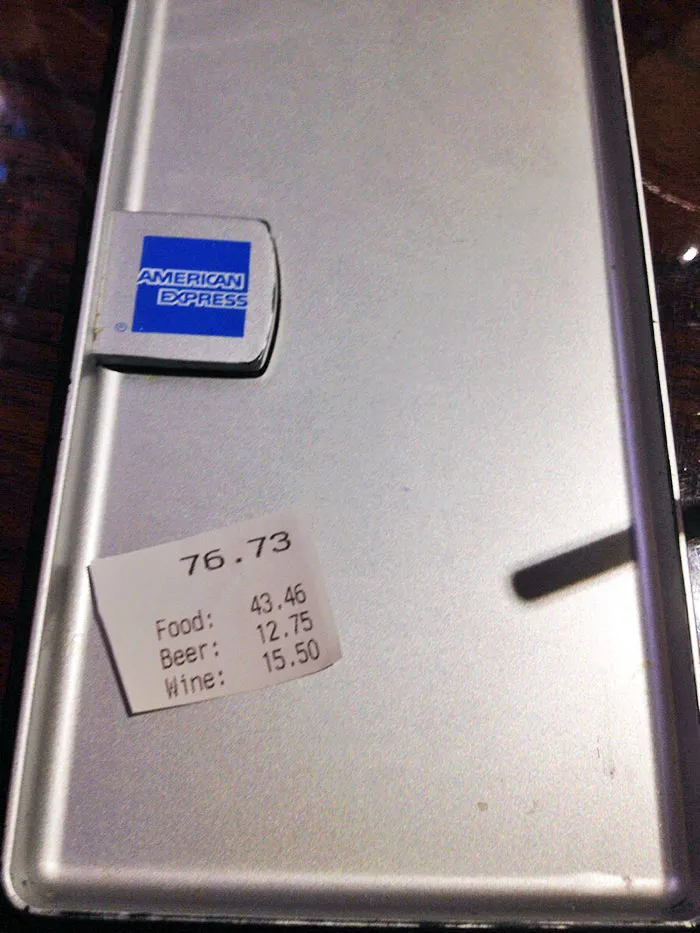 My Dad Asked The Waitress For "One Very Small Check." I Think That She Out-Dadjoked Him In Response