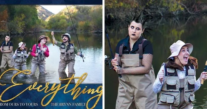 I Turn Myself Into 4 Pretend Family Members To Send Awkward Holiday Cards To My Actual Family