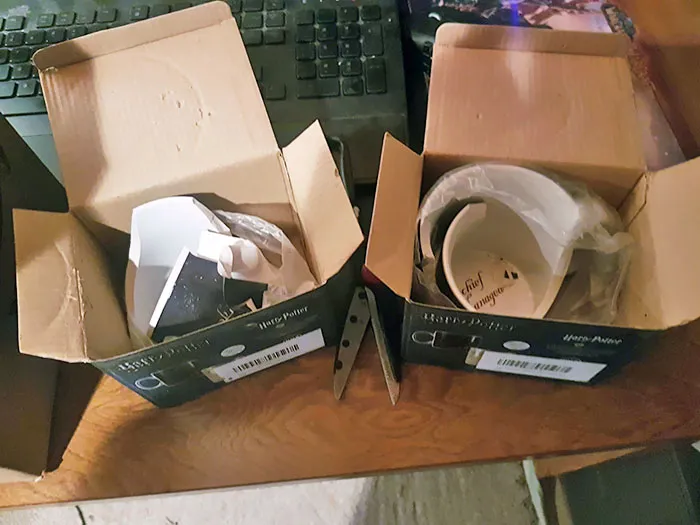 Uno de los regalos para mi novia ha llegado así en Nochebuena