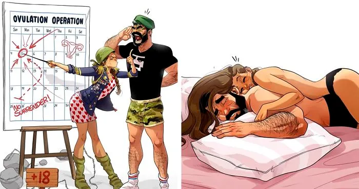 Artist Who Illustrates Everyday Life With His Wife Announces They’re Having A Baby, Shares Their Struggles In 8 Comics