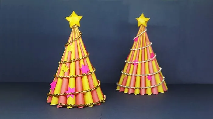 Diy 3d Paper Christmas Tree | Christmas Crafts