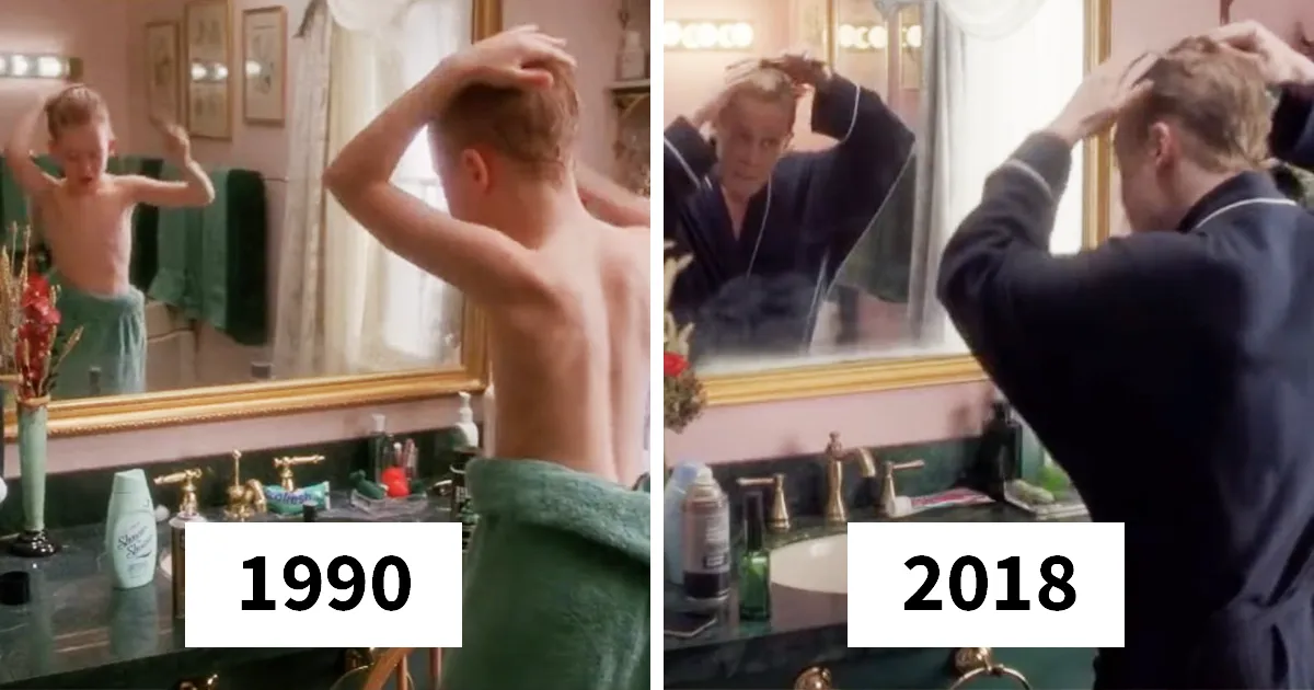 Comparan "Solo en casa" / "Mi pobre angelito" de 1990 con el anuncio de 2018, y se ve que Macaulay Culkin tiene buen aspecto