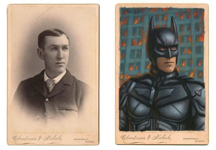 Artist Turns Vintage Portraits Into Heroes Of Pop Culture