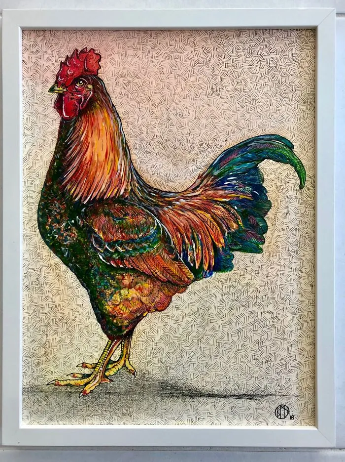 First Try At Painting A Chicken