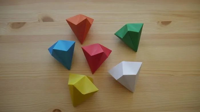 Origami. How To Make A Diamond Out Of Paper (Video Lesson)