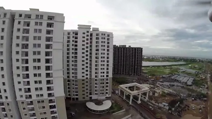 Have A Look At An Amazing Aerial View Of A Lakeside City Apartment