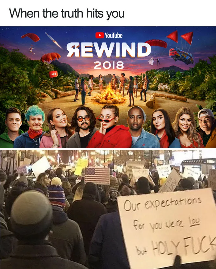 'YouTube Rewind 2018' Becomes The Most Disliked Video On Youtube, And Here Are 50 Best Reactions